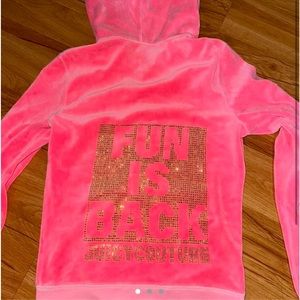 juicy couture hot pink velour jacket